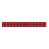 Ruban Gros-grain Munro tartan rouge noir plaid (Devant)