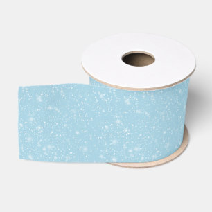 Ruban Gros-grain Neige au-dessus du bleu clair