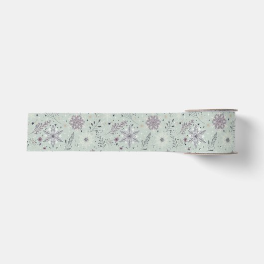 Ruban Gros-grain Neige Vintage (Devant)