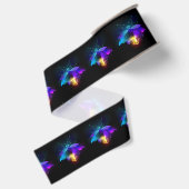 Ruban Gros-grain Neon Firefly sur noir (Dos)