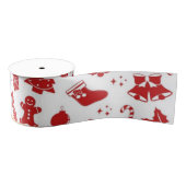 Ruban Gros-grain New year pattern (Bobine)