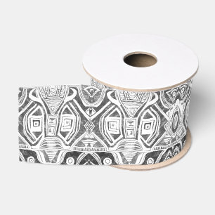 Ruban Gros-grain Noir et blanc