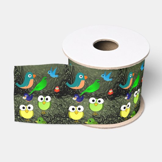Ruban Gros-grain oiseaux de rubans décoratifs (Bobine)