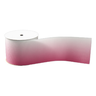 Ruban Gros-grain Ombre rose et blanc