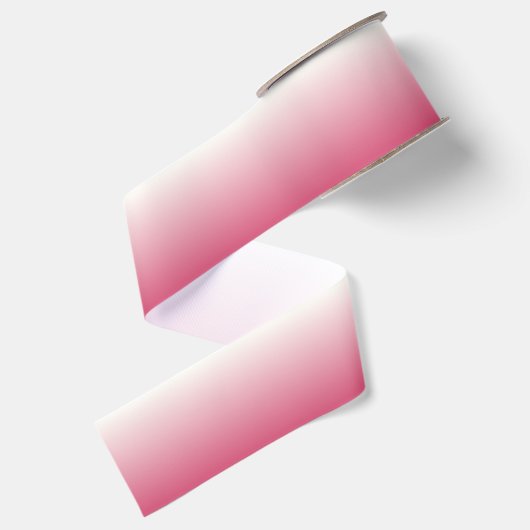 Ruban Gros-grain Ombre rose et blanc (Dos)