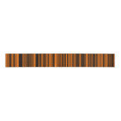 Ruban Gros-grain Orange Brown en bandes noires (Devant)