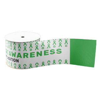 Ruban Gros-grain Organ Transplant Awareness Pattern Ribbon