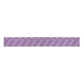 Ruban Gros-grain Oriental violet Ayame Star Asanoha Japon Motif (Devant)