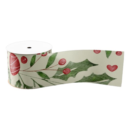 Ruban Gros-grain Ornaments of Joy (Bobine)