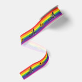 Ruban Gros-grain Paix & Football (Dos)