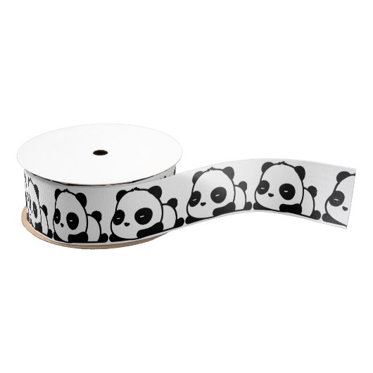 Ruban Gros-grain Pandas (Bobine)