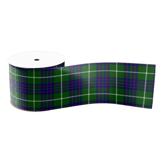 Ruban Gros-grain Panier bleu vert tartan MacIntyre (Bobine)
