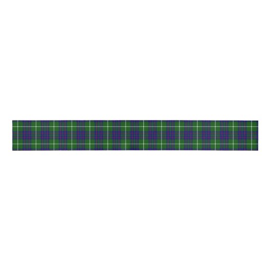 Ruban Gros-grain Panier bleu vert tartan MacIntyre (Devant)