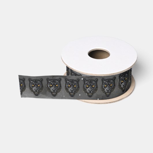 Ruban Gros-grain Panthère noire (Bobine)