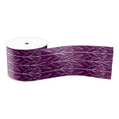 Ruban Gros-grain Papier Art Déco élégant violet foncé (Bobine)