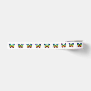 Ruban Gros-grain Papillon arc-en-ciel monarque