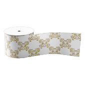 Ruban Gros-grain Parties scintillant d'or Coeurs Mariage Motif (Bobine)