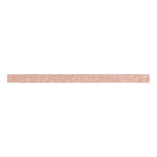 Ruban Gros-grain Parties scintillant Rose Peach White Metallic Favo (Devant)