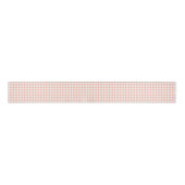 Ruban Gros-grain Pastel Peach classique élégant En vichy Motif (Devant)