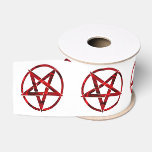 Ruban Gros-grain Pentagram Red Devil