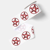 Ruban Gros-grain Pentagram Red Devil (Dos)