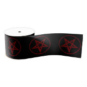 Ruban Gros-grain Pentagram Red Devil (Bobine)