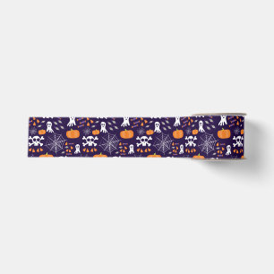 Ruban Gros-grain Personnages amusants et effrayants d'Halloween