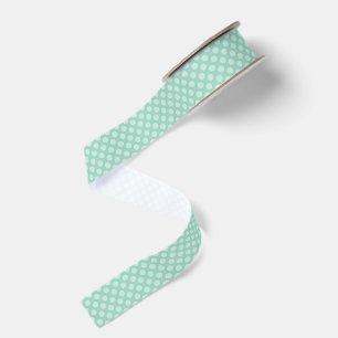 Ruban Gros-grain Petit point sarcelle clair