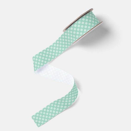 Ruban Gros-grain Petit point sarcelle clair (Dos)