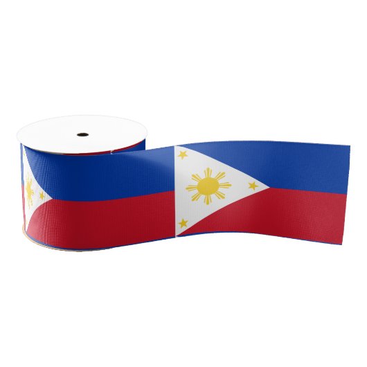 Ruban Gros-grain Philippine Flag & Philippines, vacances/sports (Bobine)