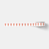 Ruban Gros-grain Phomard polygonal rouge (Devant)