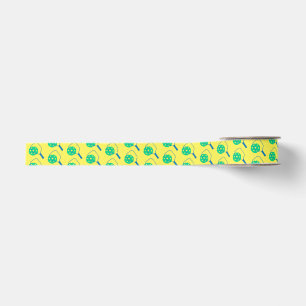 Ruban Gros-grain Pickleball Power Colorful Paddle Match Point Ribbo