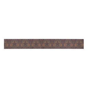 Ruban Gros-grain Pimpernel William Morris -Brown foncé Grosgrain Ri