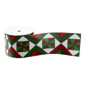 Ruban Gros-grain Pinwheel Diamond Christmas Quilt (Bobine)