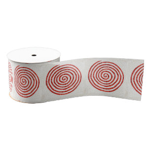 Ruban Gros-grain PINWHEEL MOSAIC 3" Large Grosgrain Ribbon