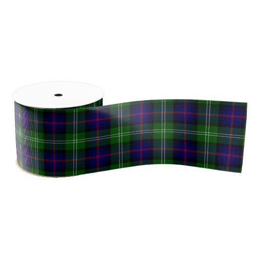Ruban Gros-grain plaid bleu vert de tartan du sud (Bobine)