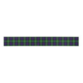 Ruban Gros-grain plaid bleu vert de tartan du sud (Devant)
