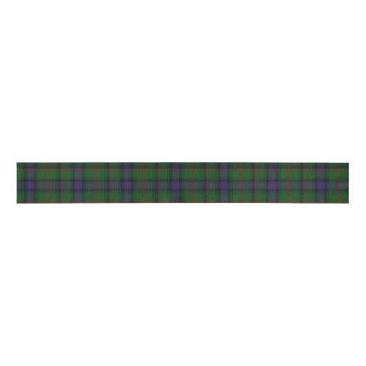 Ruban Gros-grain Plaid bleu vert tartan Park (Devant)