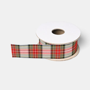 Ruban Gros-grain Plaid de Noël