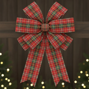 Ruban Gros-grain Plaid de Noël traditionnel