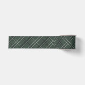 Ruban Gros-grain Plaid de vacances classique vert foncé (Devant)
