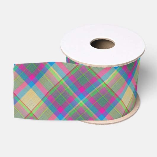 Ruban Gros-grain Plaid Décoratif (Bobine)