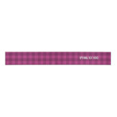 Ruban Gros-grain Plaid Magenta - Rose cerise profond - Texte facult (Devant)