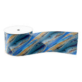 Ruban Gros-grain planches de genévriers rustiques diagonales (Bobine)