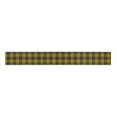 Ruban Gros-grain Plaque noire jaune tartan MacLeod (Devant)