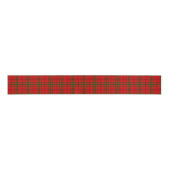 Ruban Gros-grain Plaque vert rouge tartan MacNab (Devant)