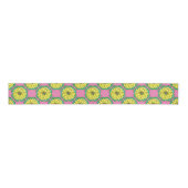 Ruban Gros-grain POINSETTIA MODERNE en JAUNE (Devant)