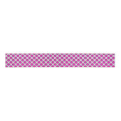 Ruban Gros-grain Points cerclés rétro, Fuchsia, Grey et rose (Devant)