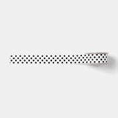 Ruban Gros-grain Points noirs sur fond blanc (Devant)
