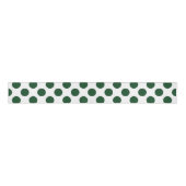 Ruban Gros-grain Pois de Forest Green (Devant)
